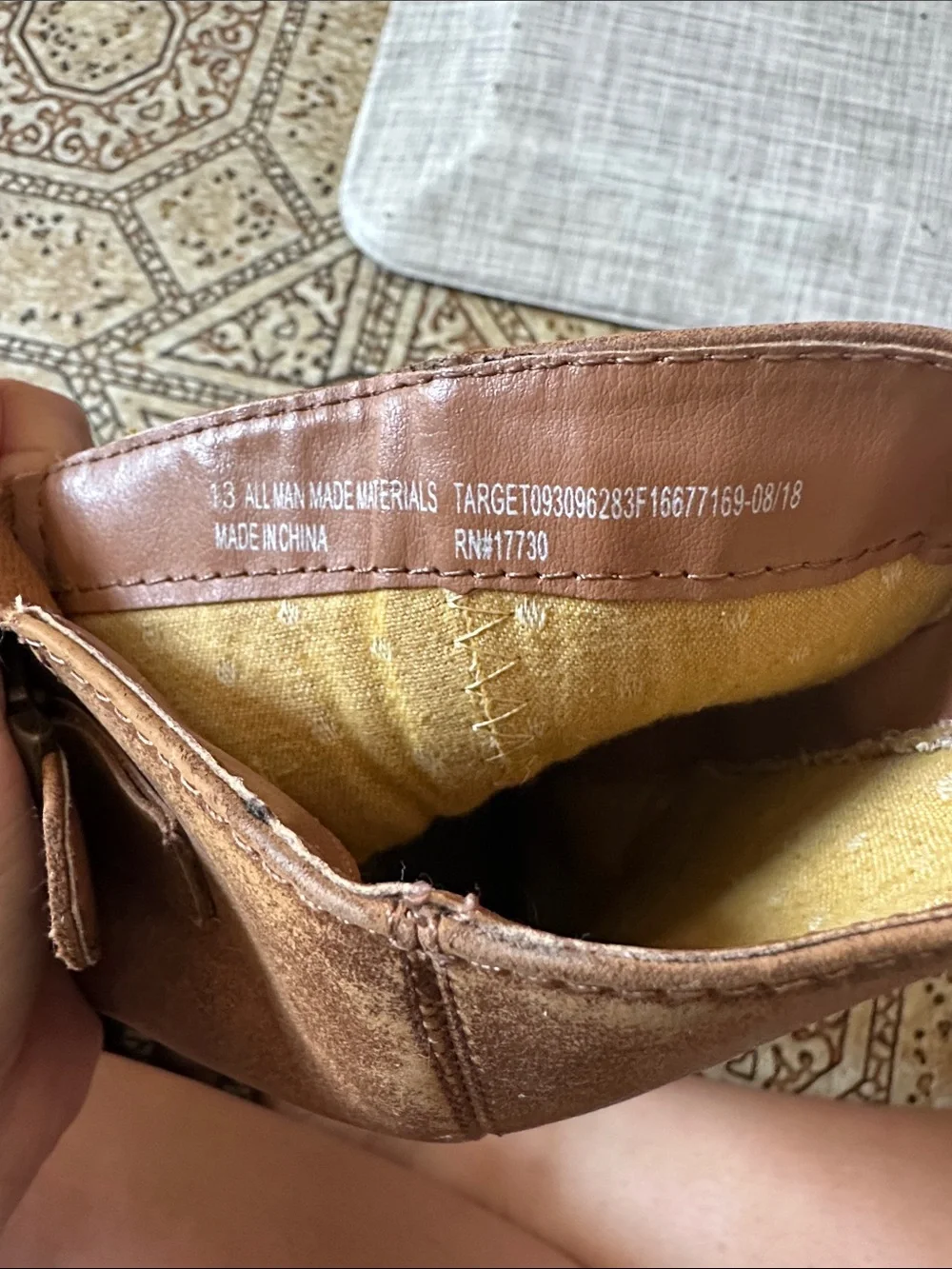 Target Girls Tan Buckle Mid-Calf Boots
